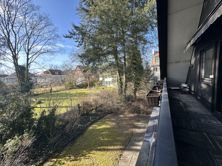 Blick vom Balkon
