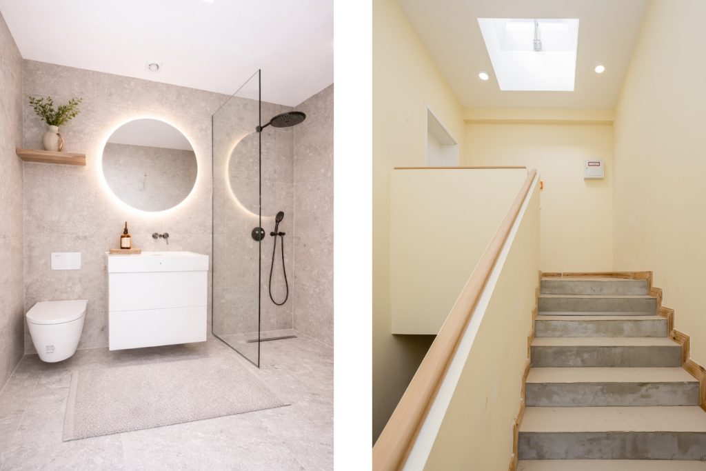 Badezimmer - Aufgang zur Wohnung