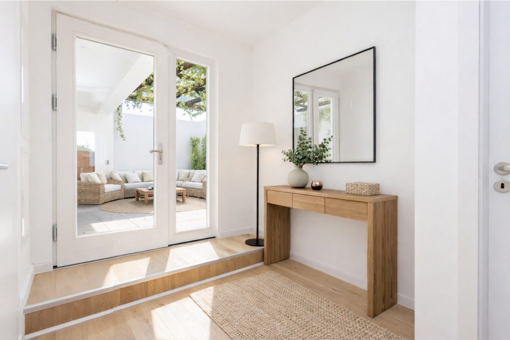 Zugang zum Patio visualisiert