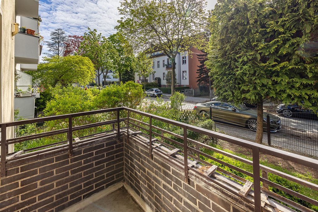 Blick vom Balkon