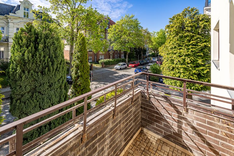 Blick vom Balkon