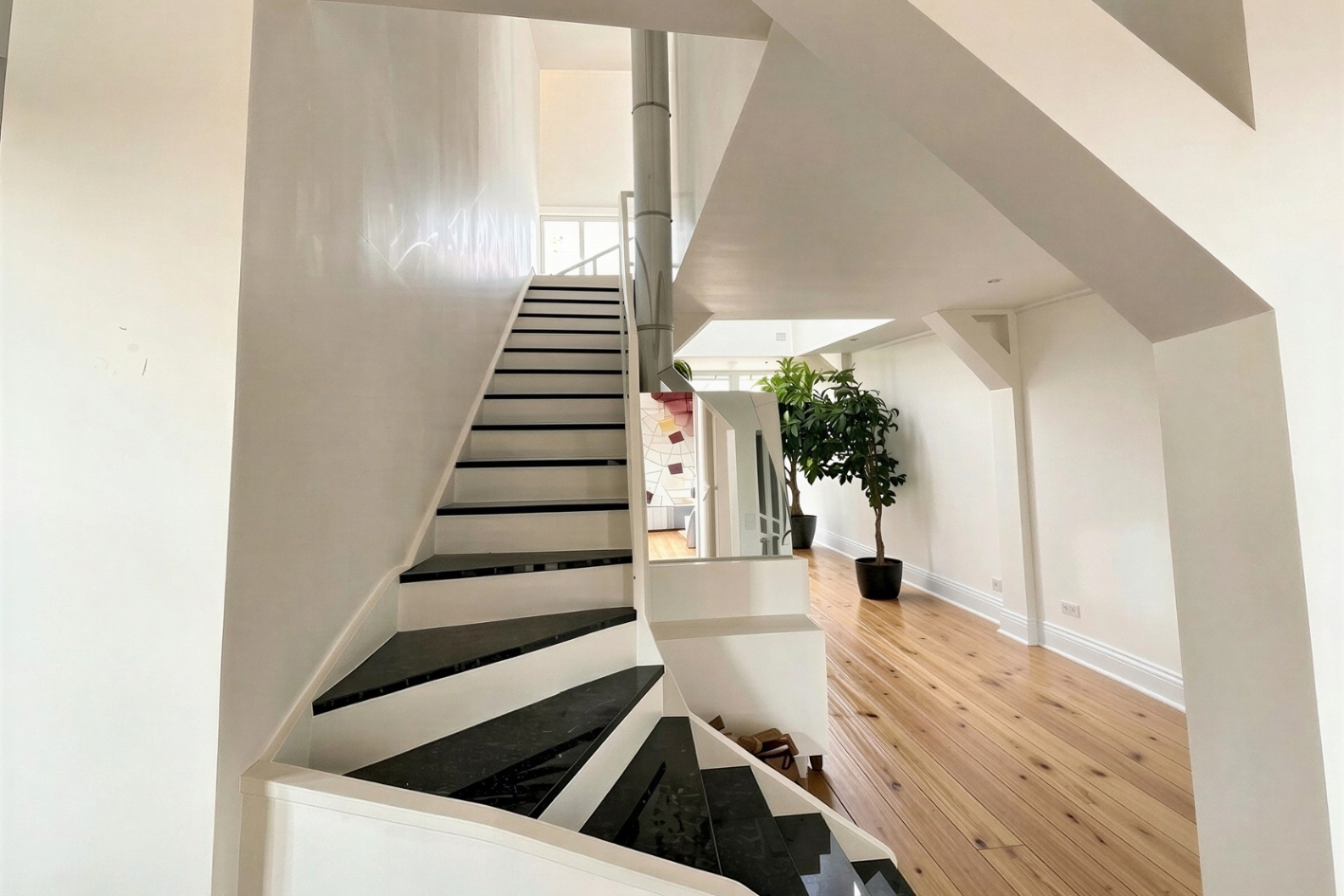Treppe zur Galerieebene