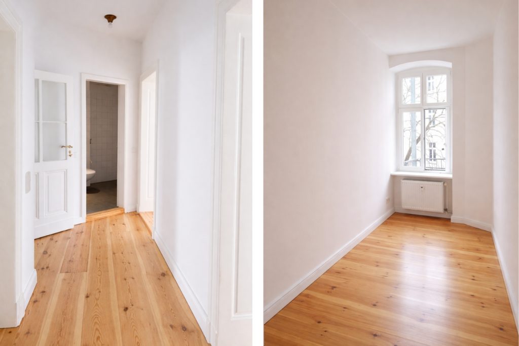 Flur und Schlafzimmer