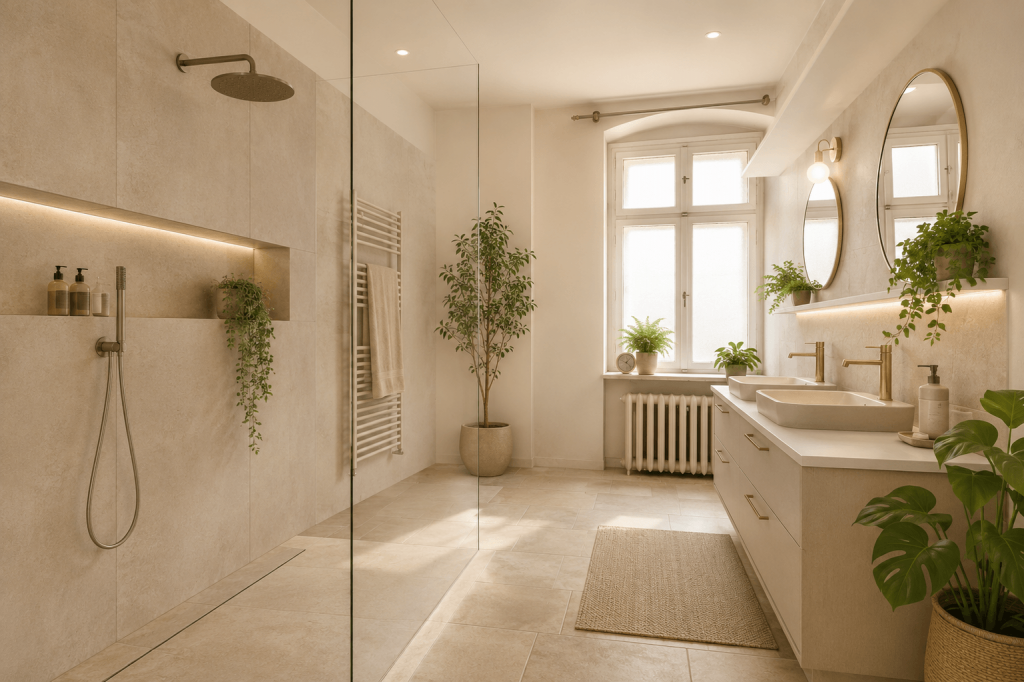 Badezimmer visualisiert