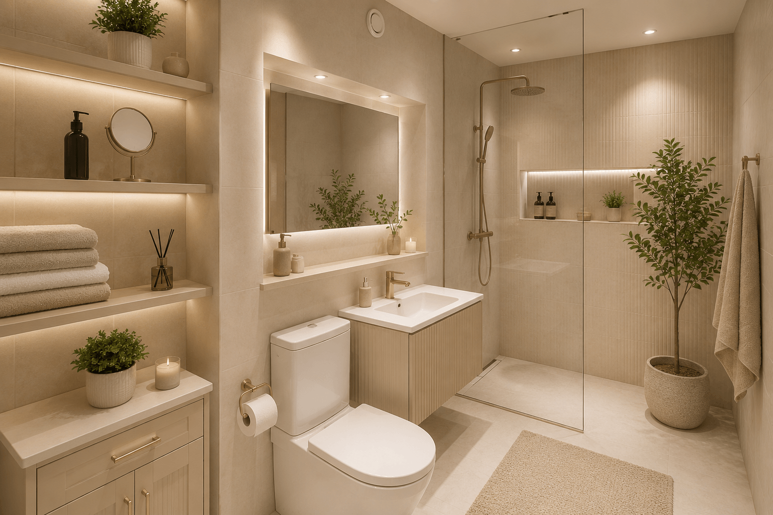 Badezimmer visualisiert