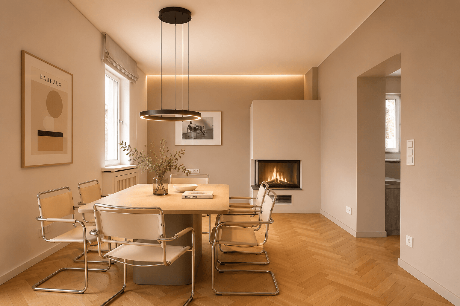 Esszimmer visualisiert