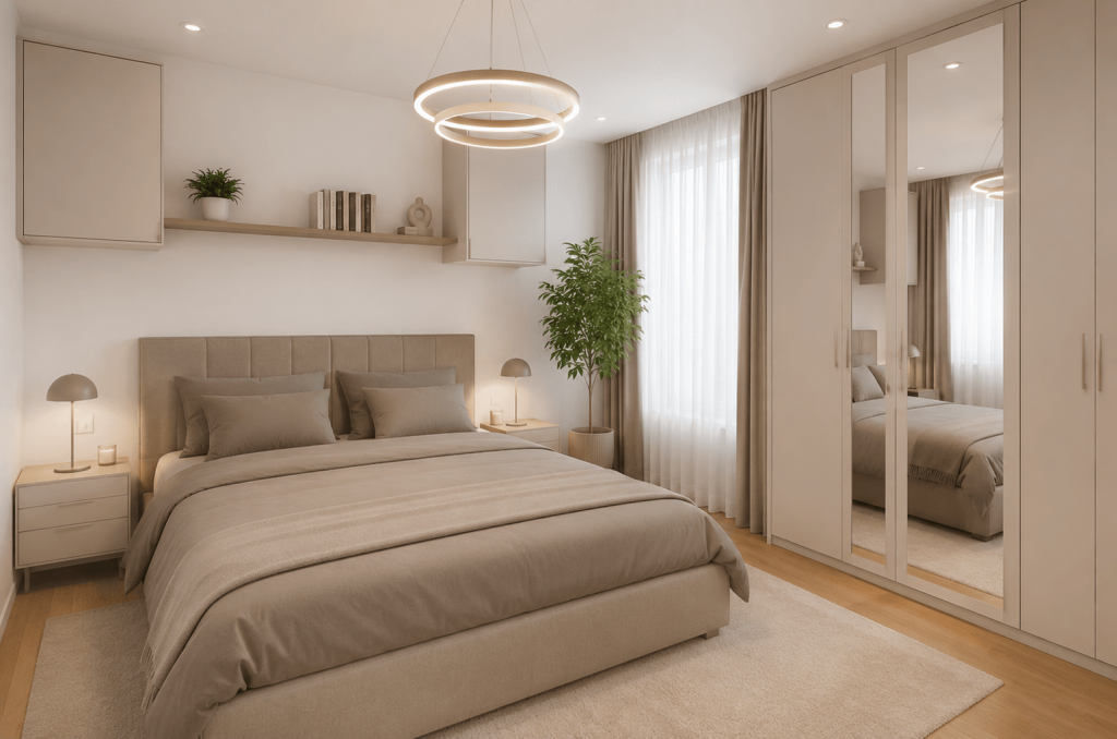 Schlafzimmer visualisiert