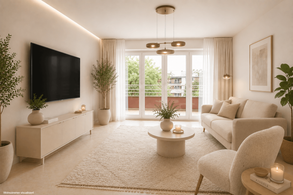 Wohnzimmer visualisiert